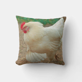 Funky Chicken Hen Hy Line Silver Brown Kissen