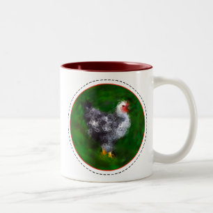 Funky Chicken Zweifarbige Tasse