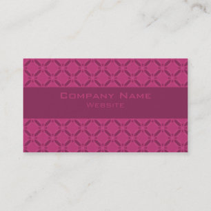 Funky Circle Business Card, rosa Visitenkarte
