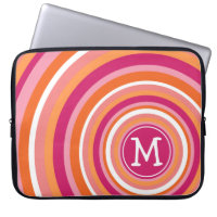 Funky Circle Muster mit Monogramm
