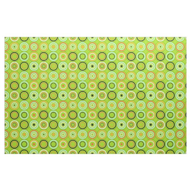 Funky Circles Green Stoff (Fat Quarter (45,7 x 55,9 cm))