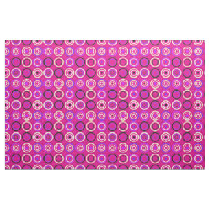 Funky Circles Pink Stoff
