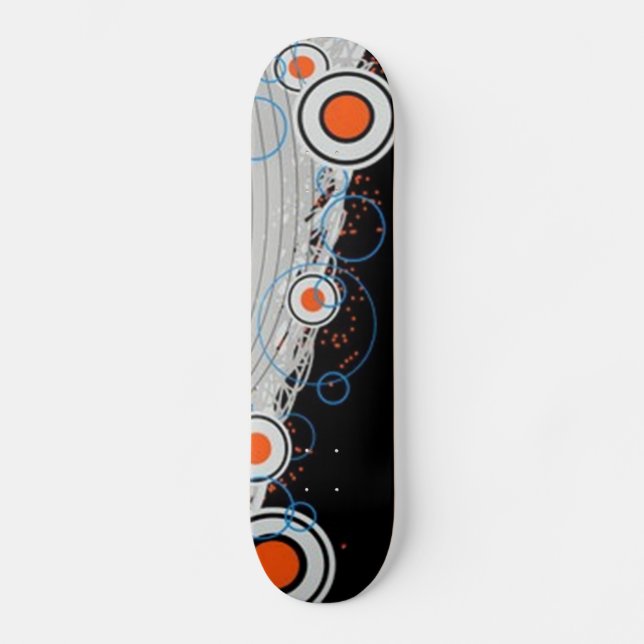 Funky Circular Pattern Skateboard (Vorderseite)