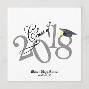 Funky Class of 2018 Abschluss Einladung