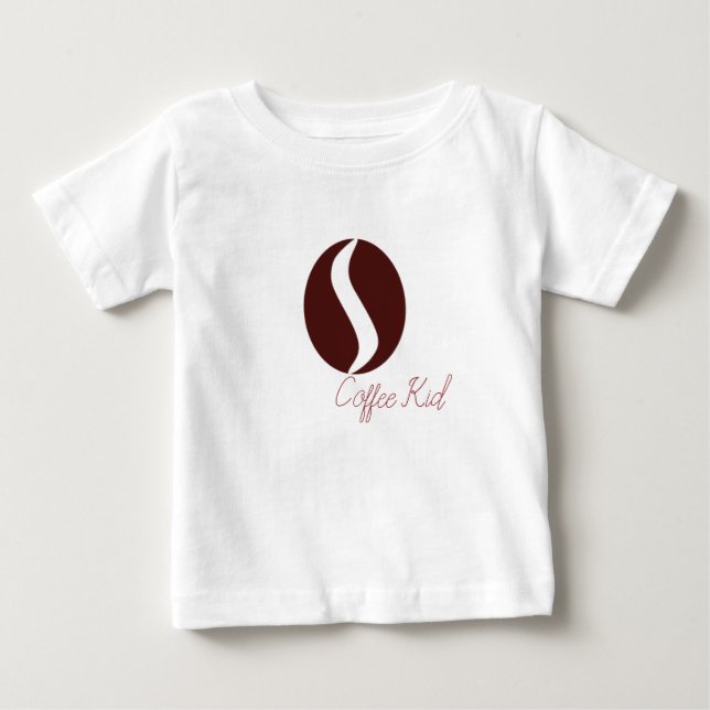 Funky Coffee Bean Baby T-shirt (Vorderseite)