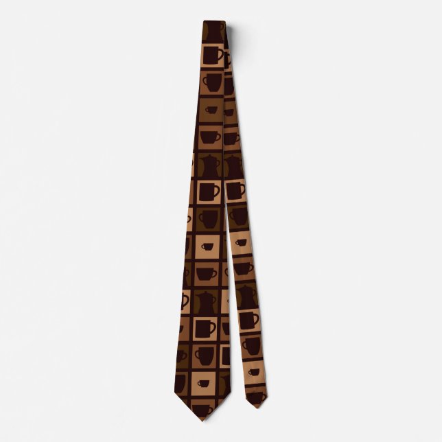Funky coffee mosaic krawatte (Vorderseite)