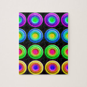 Funky Colorful 3D Circles Puzzle