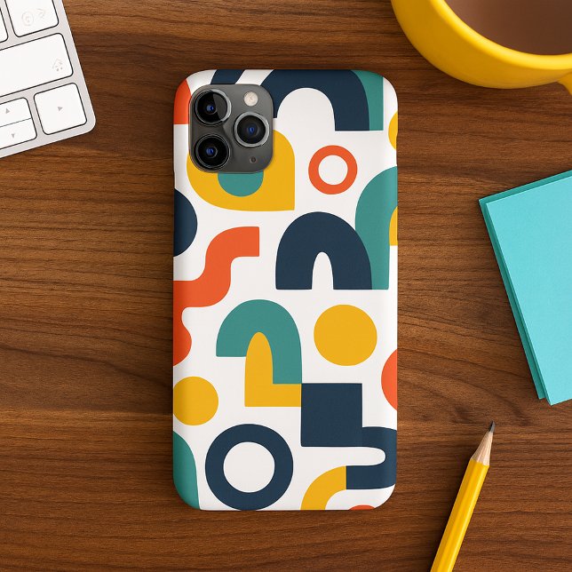 Funky Colorful Amorphes Formen Art Pattern Case-Mate iPhone Hülle (Von Creator hochgeladen)