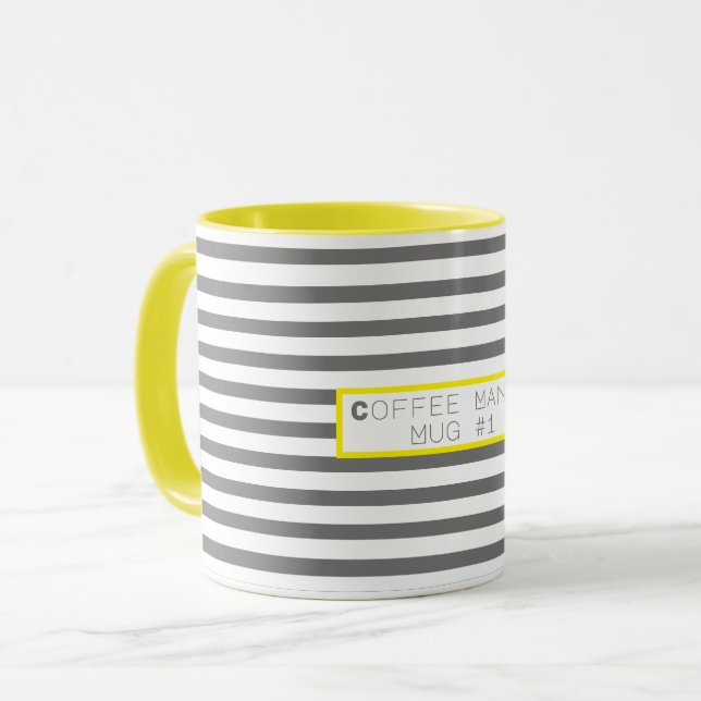 Funky Colorful Coffee Manie Tasse #1 Cup (Vorderseite Links)