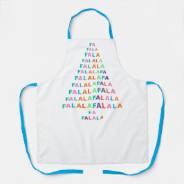 Funky Colorful Fun FA LA LA Feiertagssaison Schürze