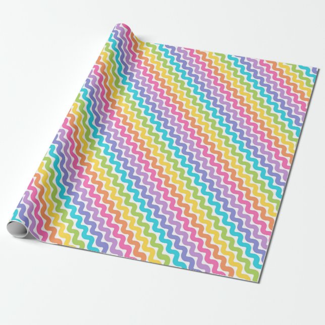 Funky Colorful Pattern Geschenkpapier (Ungerollt)
