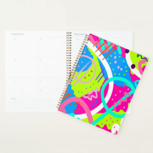 Funky Colorful Pop Art Planer