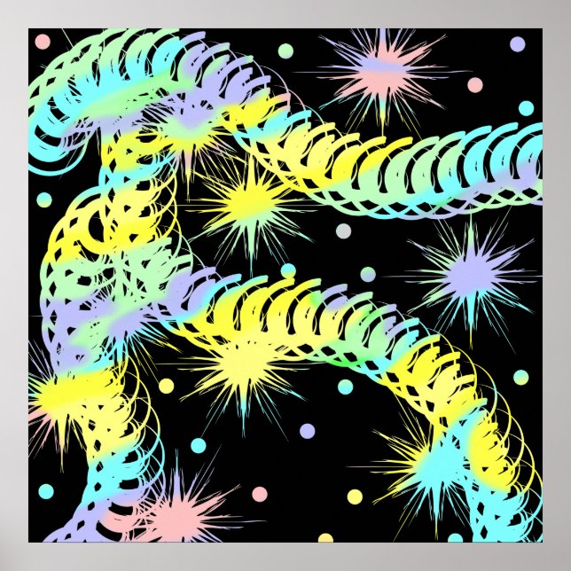 Funky Colorful Poster (Vorne)