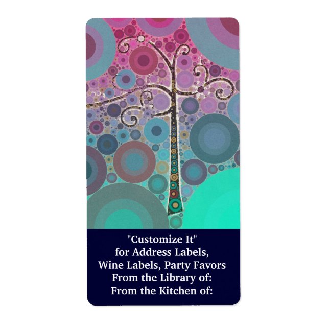 Funky Colorful Scroll Trecles Bubbles Pop Art (Vorne)