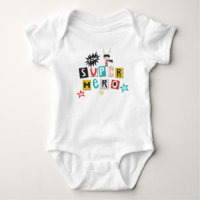 Funky Colorful Typography Super Hero Pow Boy
