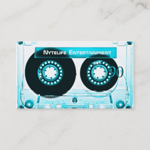 Funky Cool Aqua Mixtape Visitenkarte