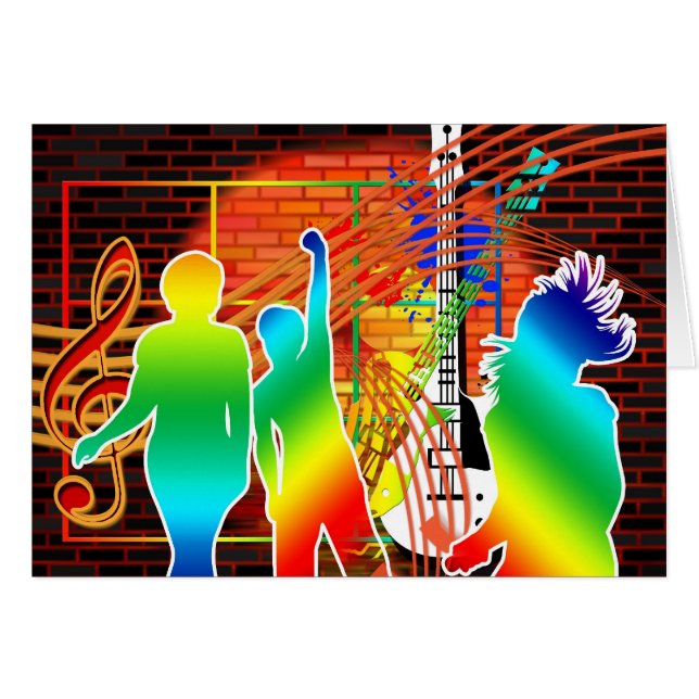 Funky Cool Music Dance Pop Art Design (Vorderseite (Horizontal))