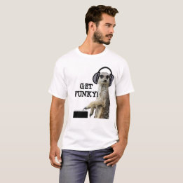 Funky cooles meerkat DJ T-Shirt