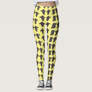 Funky Cow Cows Heads Leggings