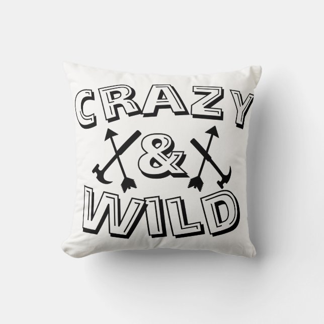 Funky Crazy & Wild Arrow Hammer Cushion Kissen (Vorderseite)