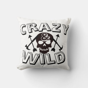 Funky Crazy & Wild Pfeil Hammer Totenkopf Kissen