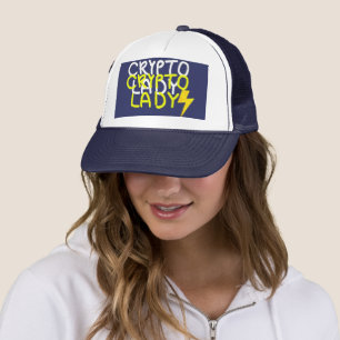 Funky Crypto Lady Energy Power Sign Truckerkappe