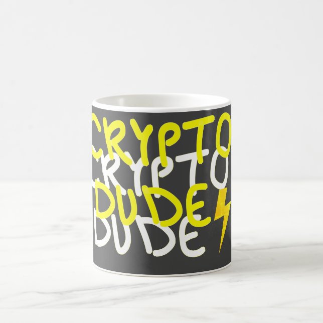 Funky Crypto Typ Energy Power Signing Kaffeetasse (Mittel)