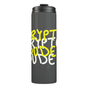 Funky Crypto Typ Energy Power Signing Thermosbecher