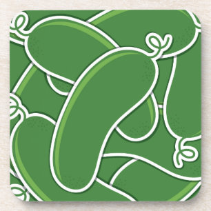 Funky cucumber untersetzer