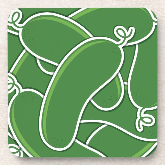 Funky cucumber untersetzer (Vorderseite)