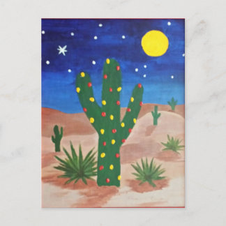 Funky Desert Christmas Postkarte