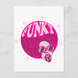 Funky Disco Postkarte