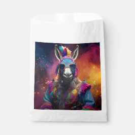 Funky Donkey Blue Glasses Geschenktütchen