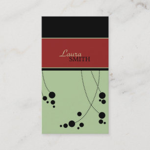 Funky Dots Business Cards Visitenkarte