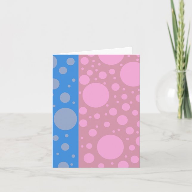 Funky Dots Note Card, Standard-weiße Umschläge Karte (Vorderseite)