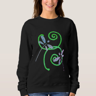 Funky Dragonflies Abstrakte Kunst zu tragen Sweatshirt