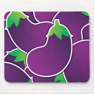 Funky eggplant mousepad