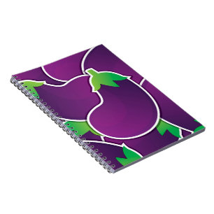 Funky eggplant notizblock