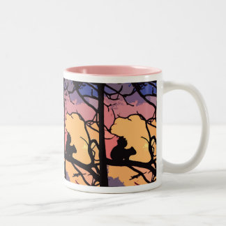 Funky Eichhörnchen-Kaffee-Tasse Zweifarbige Tasse