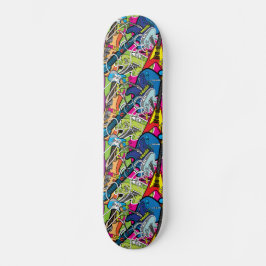 Funky Electric Guitar Skateboard