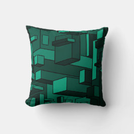 Funky Emerald Green Throw Kissen