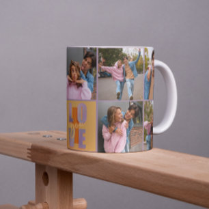 Funky Energetic I Liebe You Foto Collage Kaffeetasse