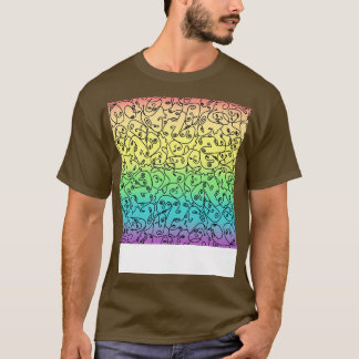 Funky Faces auf Rainbow 1 T-Shirt