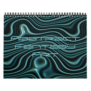 Funky Fantasy Waves 3D Modern Art Designs Kalender