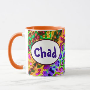 Funky farben personalisiert tasse