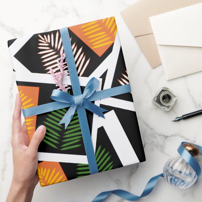Funky Fiederblatt  Geschenkpapier (Schenken)