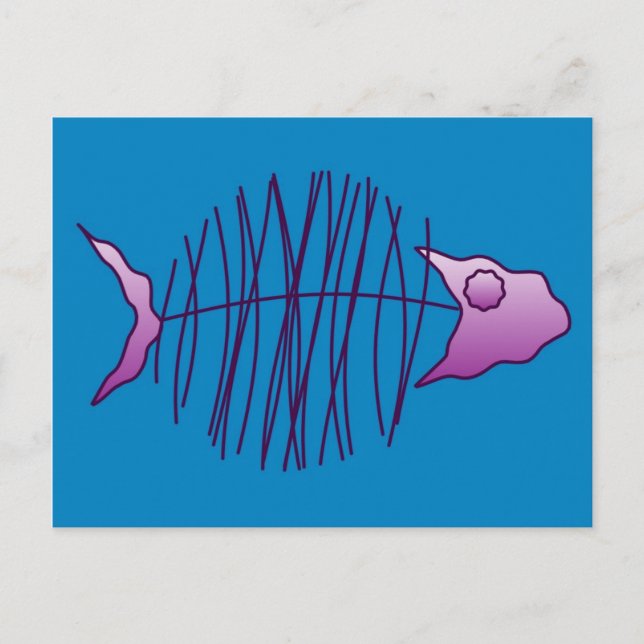 Funky Fish Postkarte (Vorderseite)
