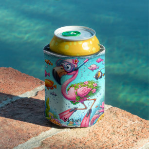 Funky Flamingo Bleibe Hydrated My Friend Dosenkühler