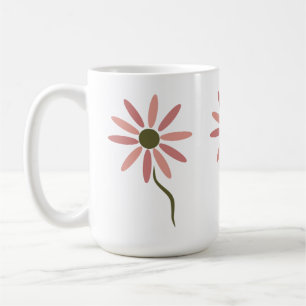 Funky Flora - stilisiertes abstraktes Blumendesign Kaffeetasse