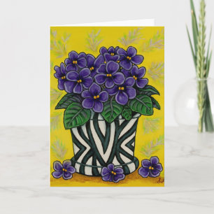 Funky Floral Greeting Cards Karte